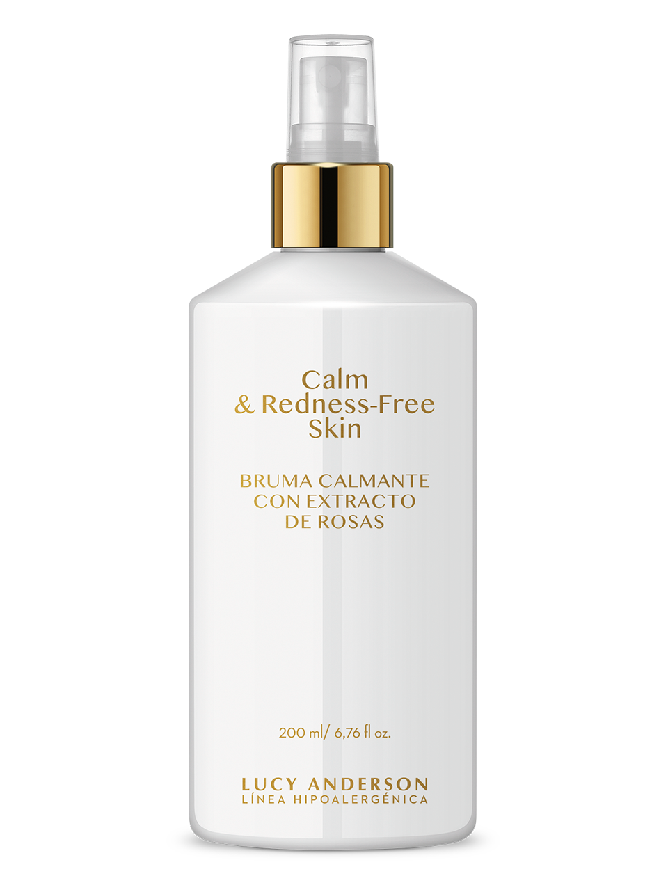 LUCY ANDERSON BRUMA CALMANTE CON EXTRACTO DE ROSAS CALM REDNESS FREE SKIN X 200 ML.